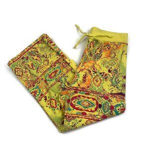 Design Exchange Life Style 100% Cotton Made In The USA Boho Cropped Pants Small